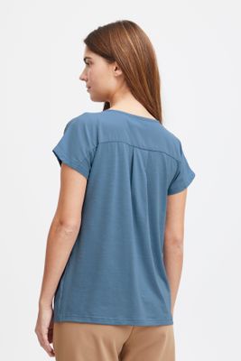 Fransa blouse met korte mouw, Endless Sky