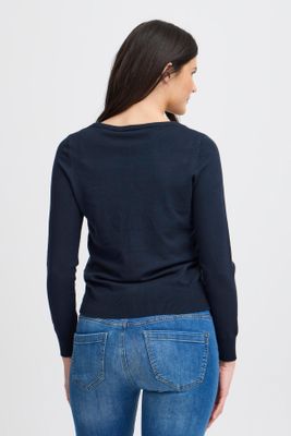 Fransa Zubasic 60 Cardigan, Dark Peacoat