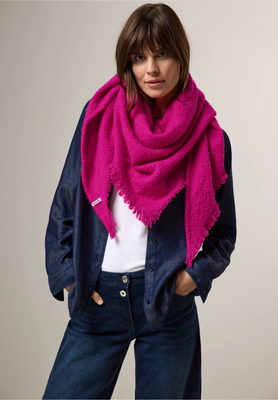 Cecil Bouclé sjaal,  lightning pink