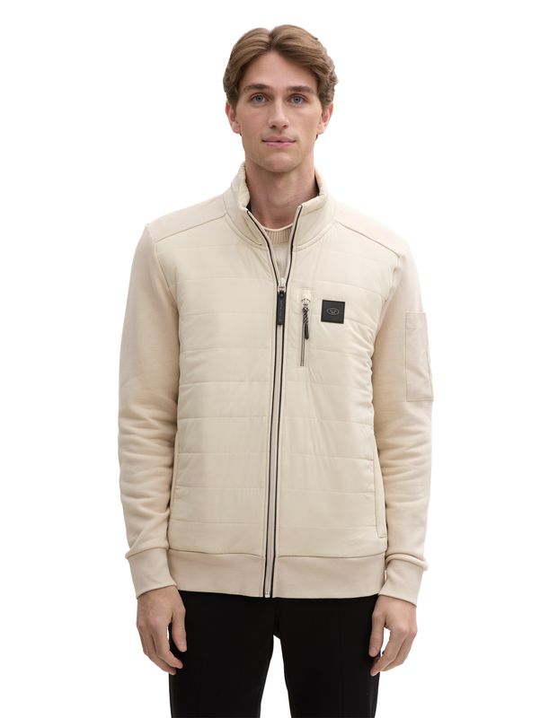 Tom Tailor hybrid sweat, Light Cashew Beige