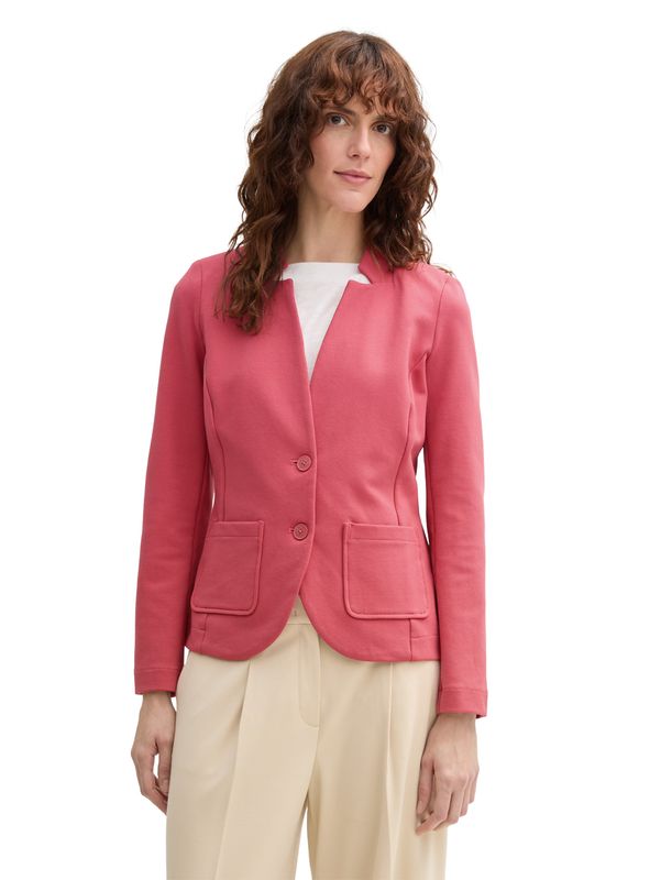 Tom Tailor, Blazer met Ottomanstructuur, Berry Red