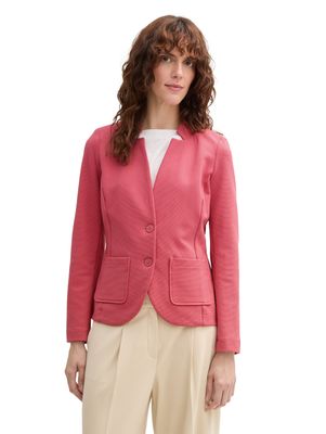 Tom Tailor, Blazer met Ottomanstructuur, Berry Red
