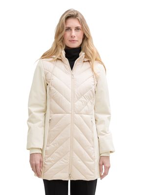 Tom Tailor hybrid coat, sand stone beige