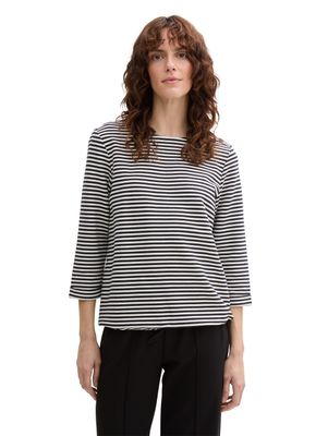 Tom Tailor T-shirt stripe, offwhite navy regular stripe