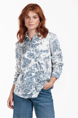 Studio Anneloes Bobby painting blouse, kit/dark blue