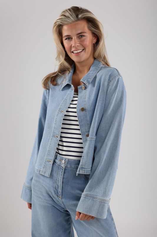 Nukus Sage Jacket,  Bleached Denim