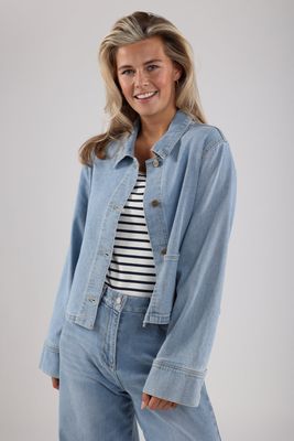 Nukus Sage Jacket,  Bleached Denim