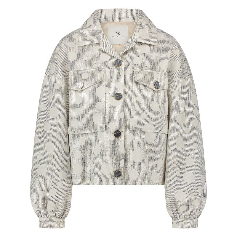 Nukus Harmony Jacket Dott, Offwhite/Navy