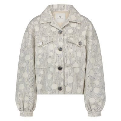 Nukus Harmony Jacket Dott, Offwhite/Navy