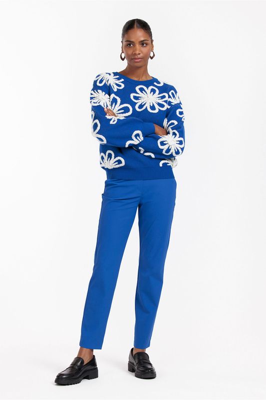 Studio Anneloes Anne bonded trousers , royal blue