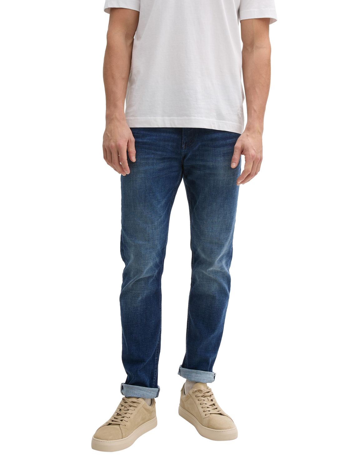 Tom Tailor JOSH Normale slim jeans, Used Dark Stone Blue