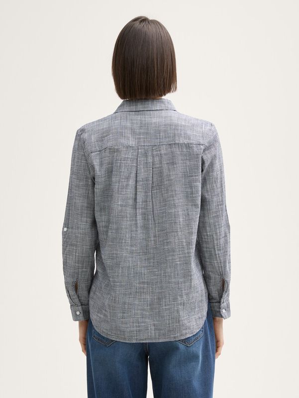 Tom Tailor Blouse met borstzakken,  midnight navy blue