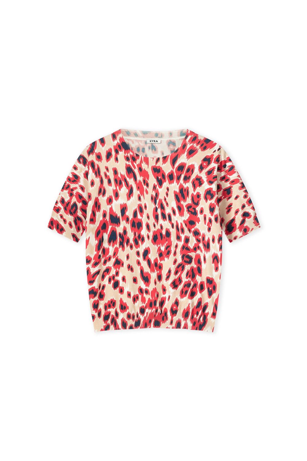 Kyra Leopard Gwen, tomato red