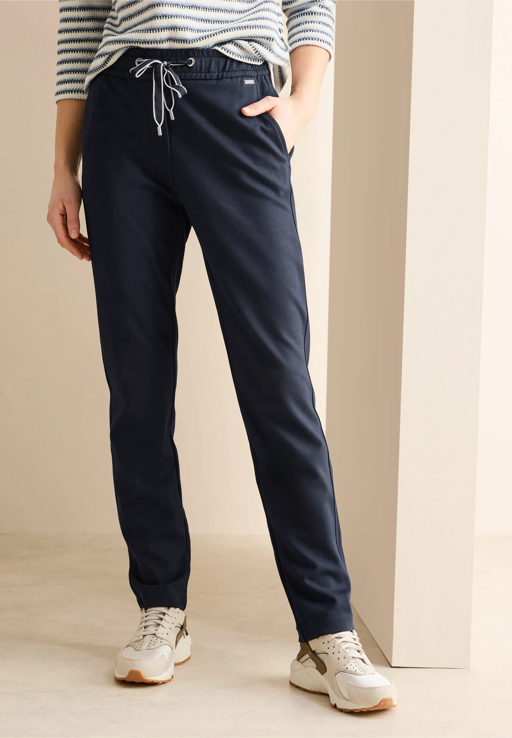 Cecil Casual broek Tracy, universal blue