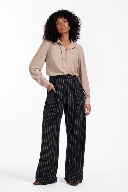 Studio Anneloes Bobby gold blouse, bruin