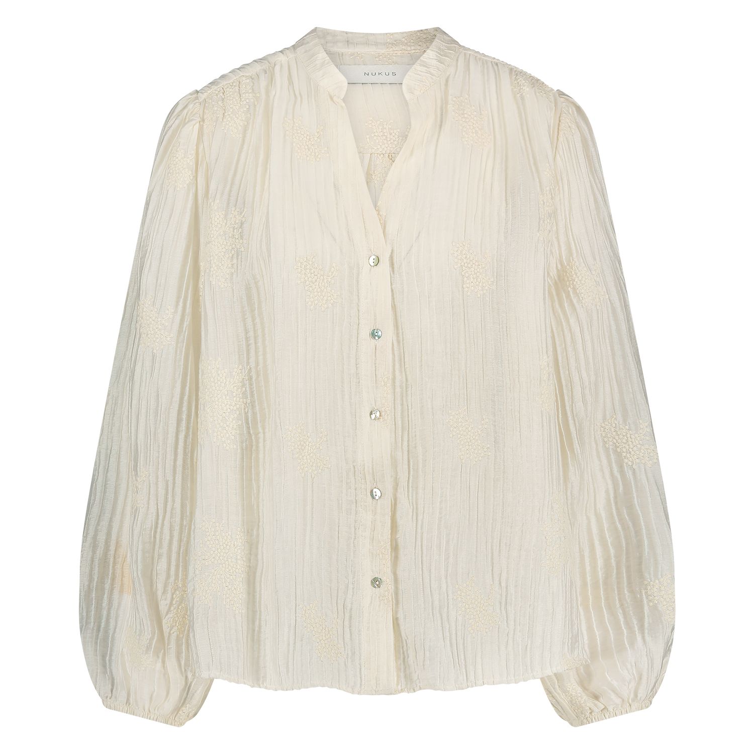Nukus Daan Blouse Embroidery, Off White