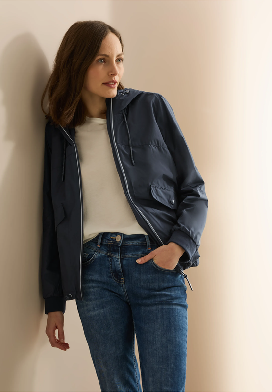 Cecil Windjack met zakken, dark navy blue