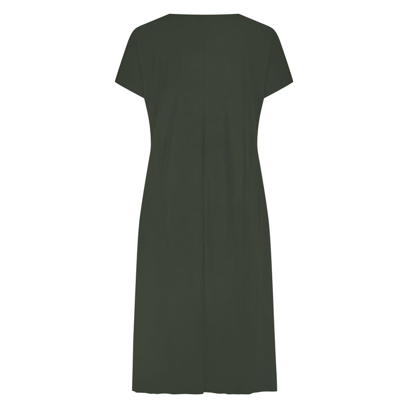 Plus Basics Dress SS - Light, khaki