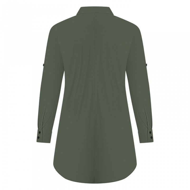 Plus Basics Blouse Long - Light, Khaki