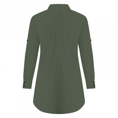 Plus Basics Blouse Long - Light, Khaki