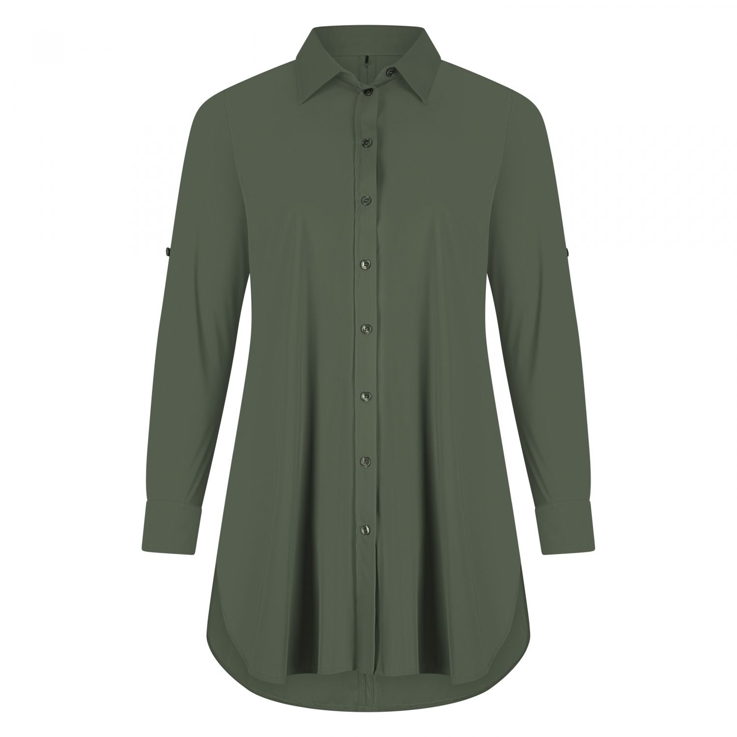 Plus Basics Blouse Long - Light, Khaki