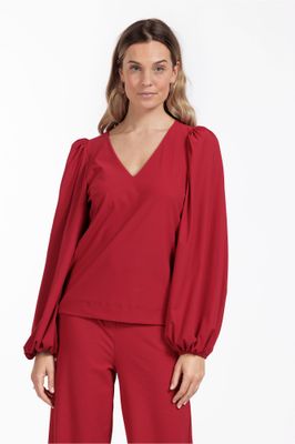 Studio Anneloes Lesha top, deep red