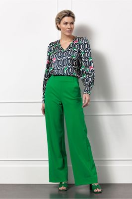 Studio Anneloes Lexie bonded trousers, clover green