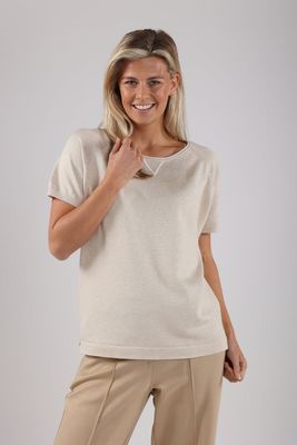 Nukus Anita Top Lurex, Sand