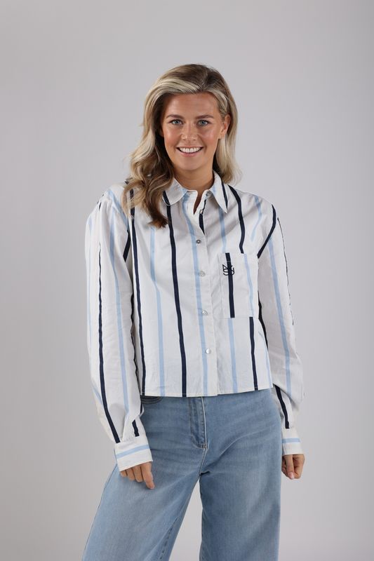 Nukus Sorrento Blouse Stripe, sky