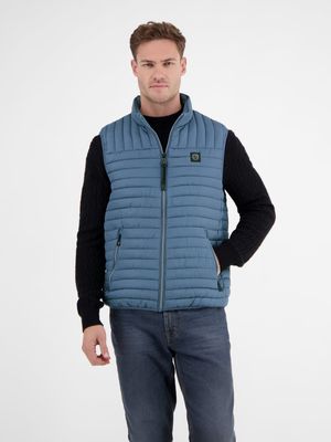 Lerros Licht gevoerd gewatteerd vest, crispy blue