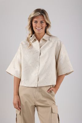 Nukus Leena Blouse, Offwhite/Gold