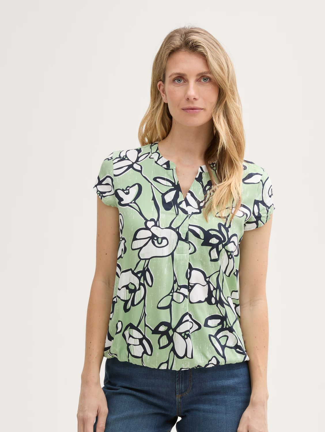 Tom Tailor Blouse met patroon, fresh spring floral design