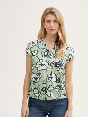 Tom Tailor Blouse met patroon, fresh spring floral design