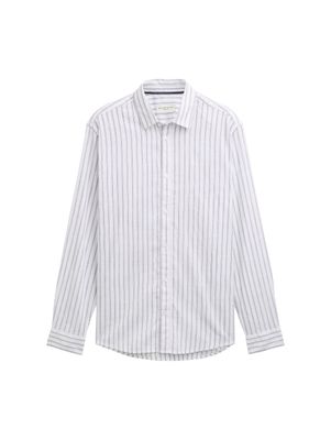 Tom Tailor  Oxford overhemd, white navy stripe
