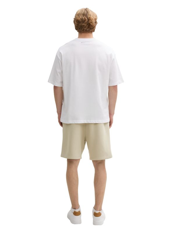 Tom Tailor Relaxed fit jogger sweatshort, beige abbey stone