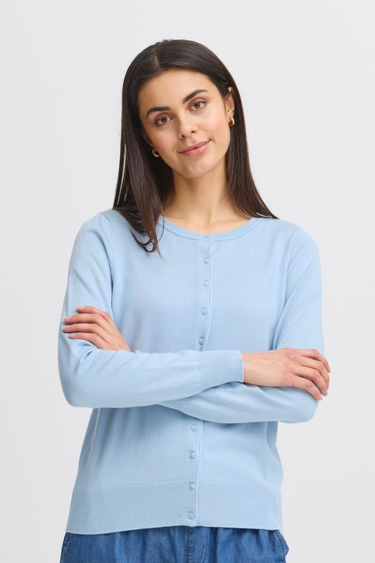 Fransa Basic Vest, Cashmere Blue