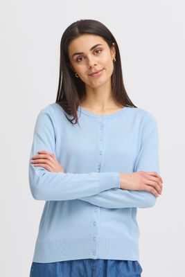 Fransa Basic Vest, Cashmere Blue