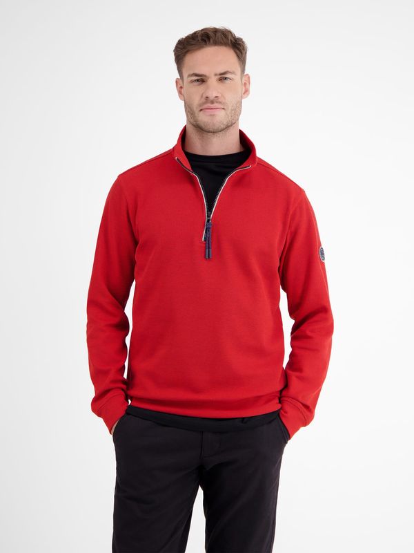 Lerros effen sweatpak, urban red