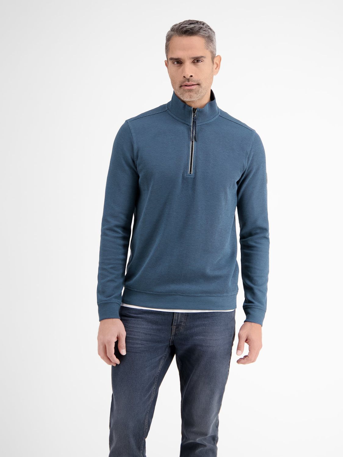 Lerros effen sweatpak, crispy blue