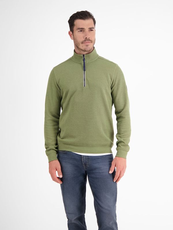 Lerros effen sweatpak, sage green