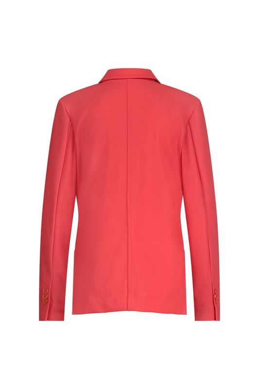 Studio Anneloes Bria bonded blazer, coral red