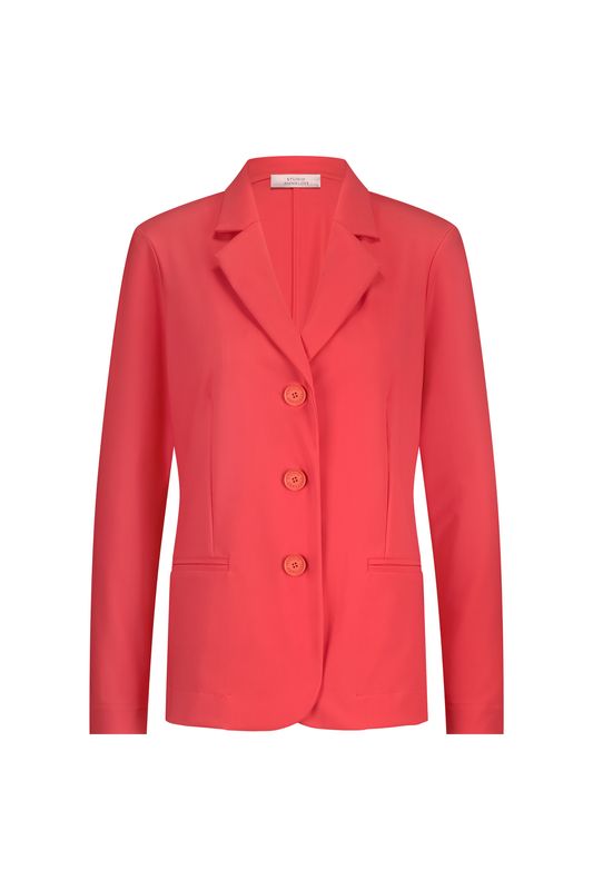 Studio Anneloes Bria bonded blazer, coral red