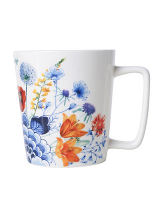 Heinen Theemok Wildbloemen Bloemen oase - Porselein - 300 ml, delfts blauw