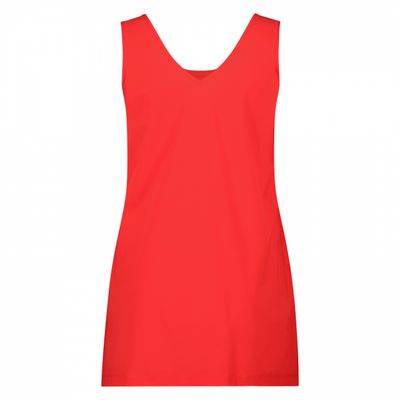Plus Basic Singlet Long, red