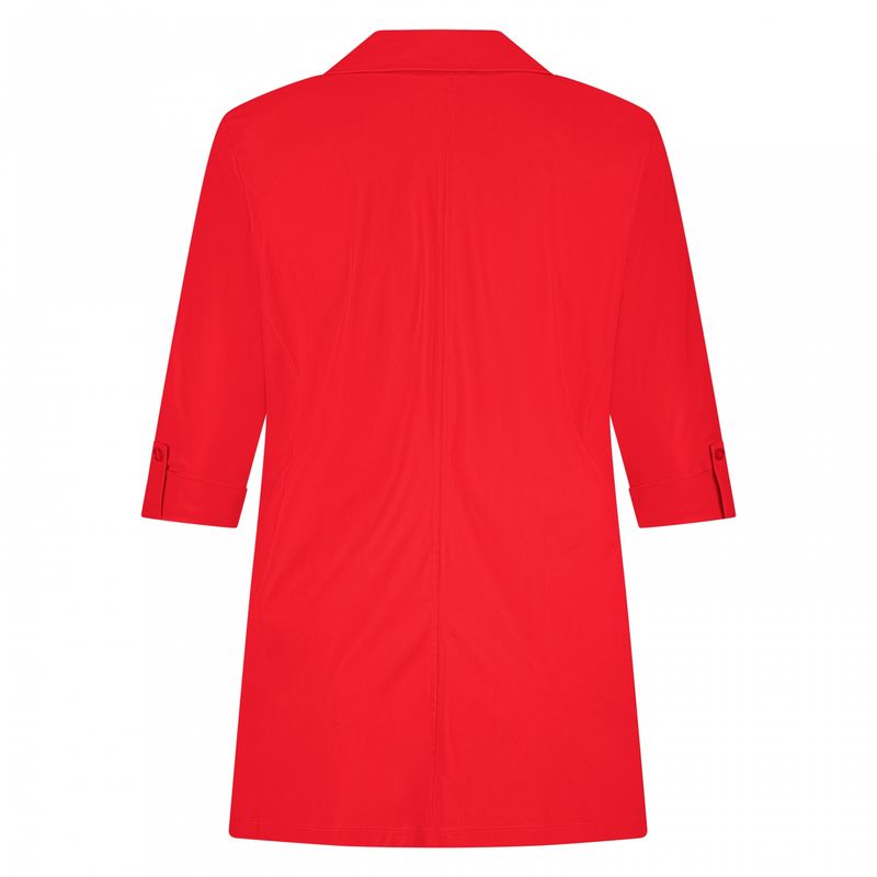 Plus Basic Blazer Roll-Up, red