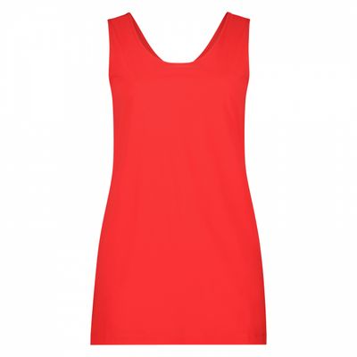 Plus Basic Singlet Long, red
