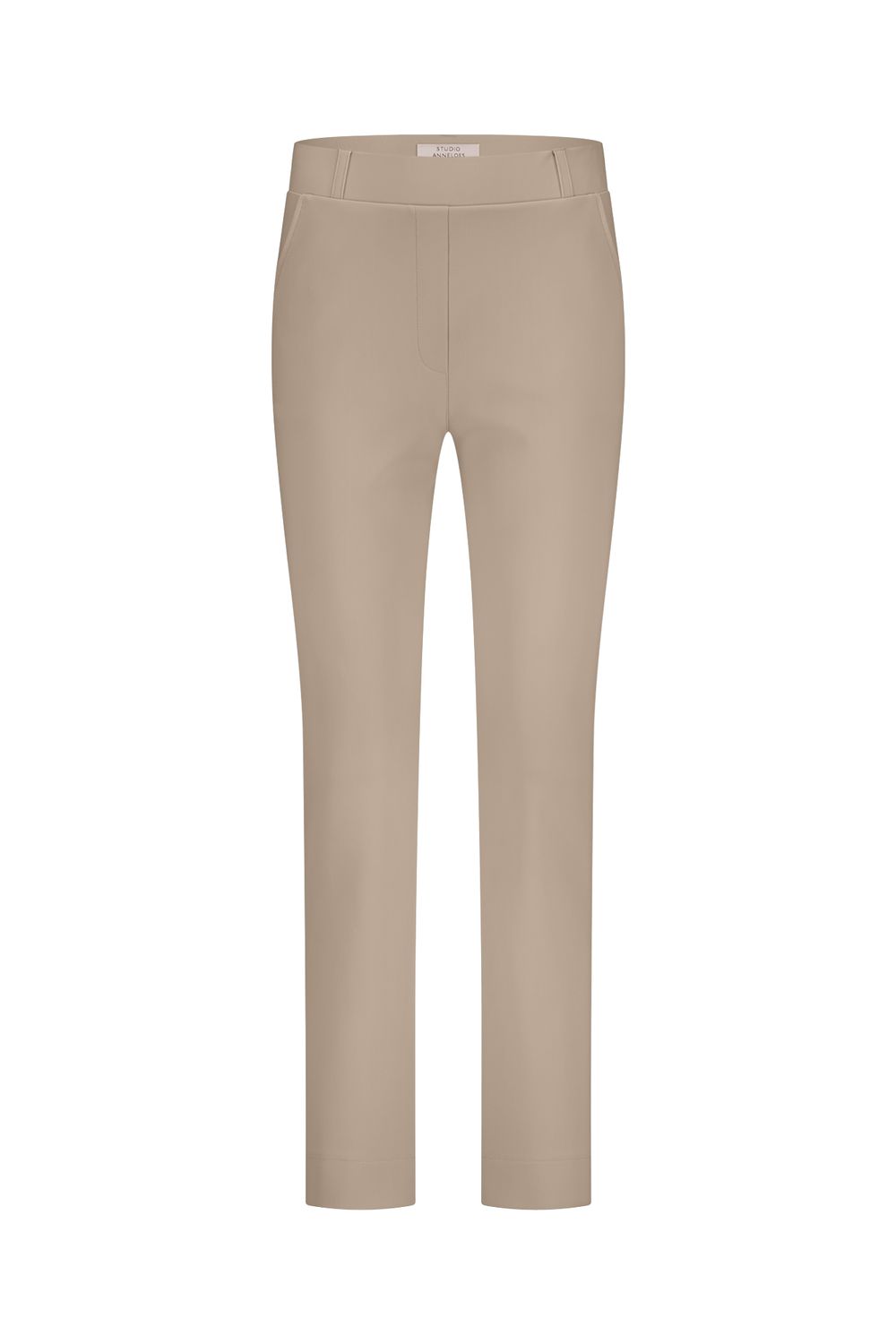 Studio Anneloes Anne bonded trousers, latte