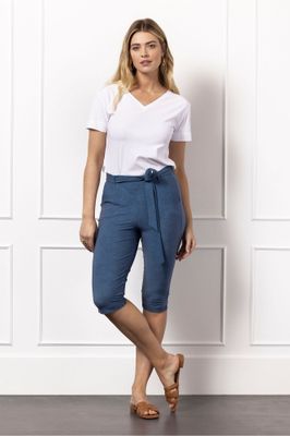 Studio Anneloes Hanna capri denim trousers, denim blue