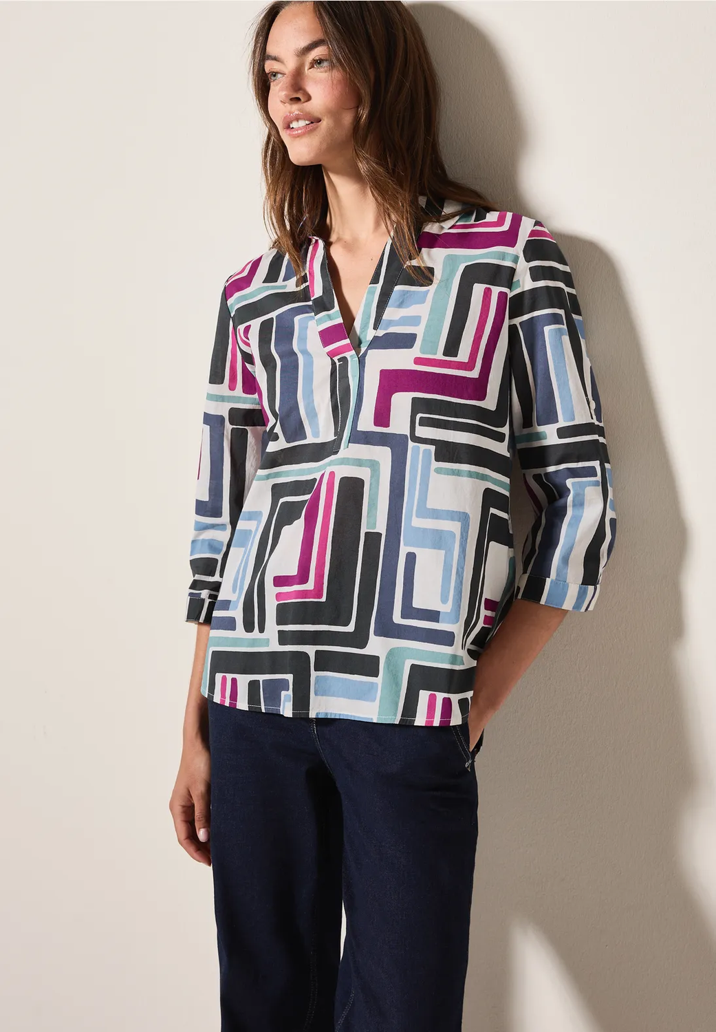Cecil TOS Multicolor Light Cotton, light alabaster whit