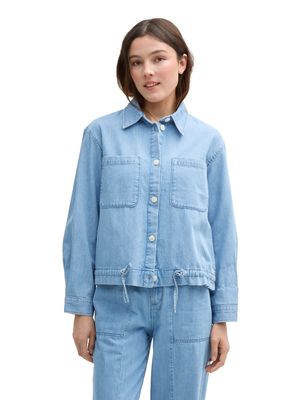 Tom Tailor Denim lichtgewicht spijkerjack, Used Bleached Blue D